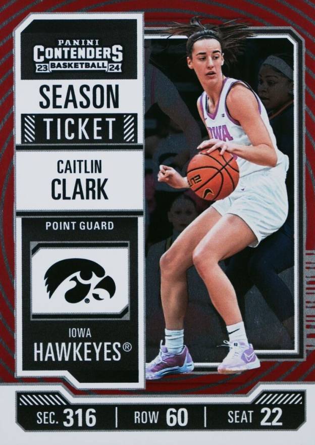 2024 Panini Caitlin Clark Collection College Contenders Caitlin Clark #CC4 Basketball Card