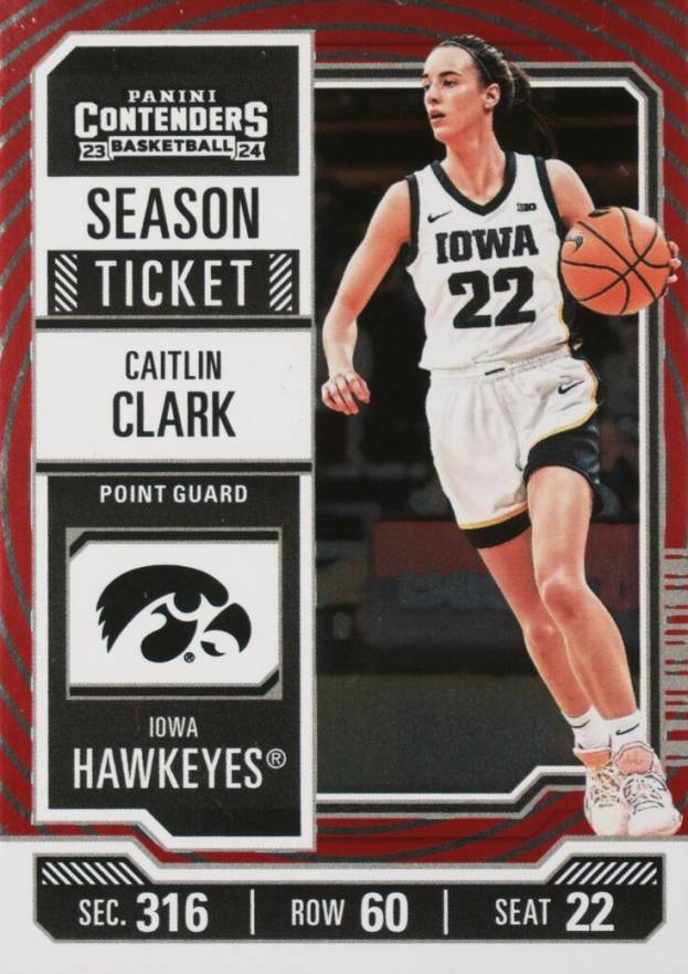 2024 Panini Caitlin Clark Collection College Contenders Caitlin Clark #CC3 Basketball Card