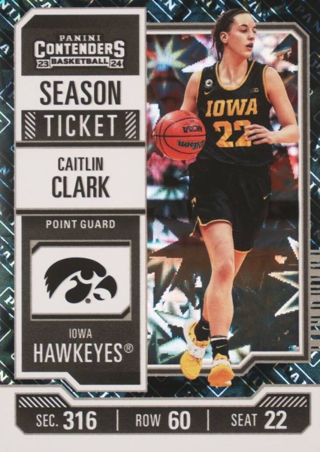 2024 Panini Caitlin Clark Collection College Contenders Caitlin Clark #CC1 Basketball Card