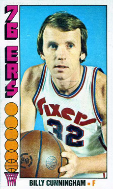 1976 Topps Billy Cunningham #93 Basketball Card