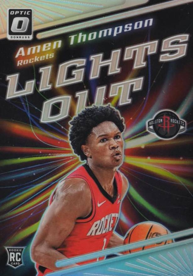 2023 Panini Donruss Optic Lights Out Amen Thompson #15 Basketball Card