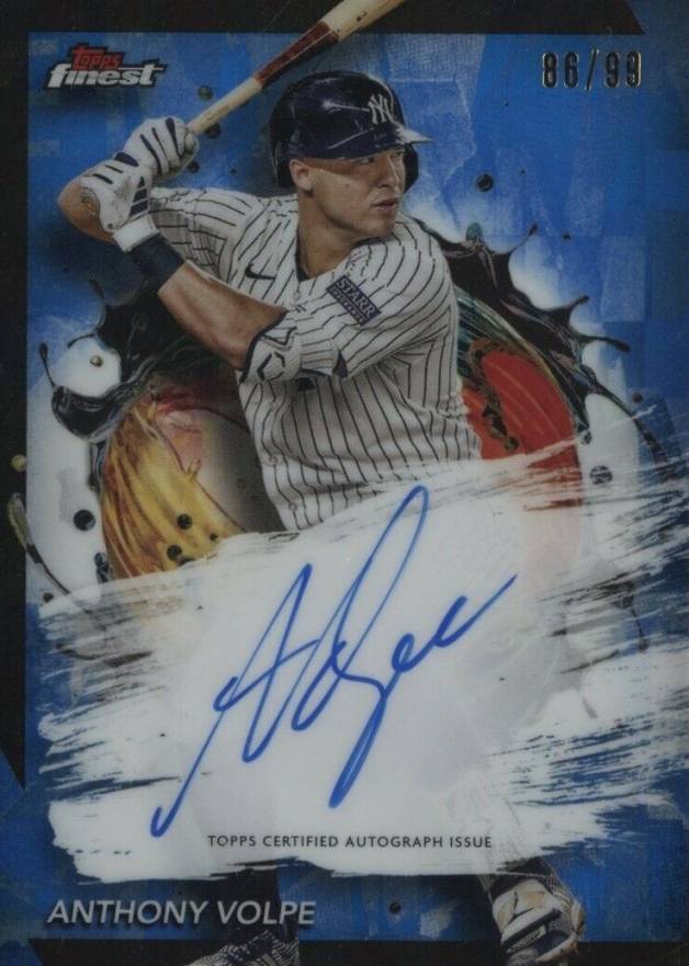 2024 Topps Finest Finest Autographs Anthony Volpe #FAAV Baseball Card