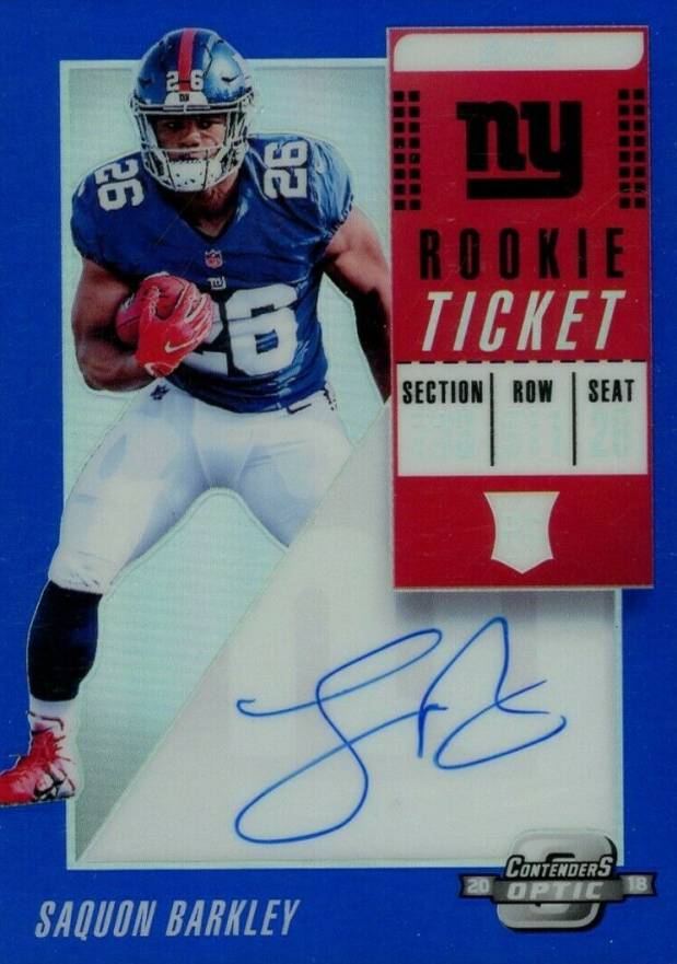 2018 Panini Contenders Optic Saquon Barkley #102 Football Card