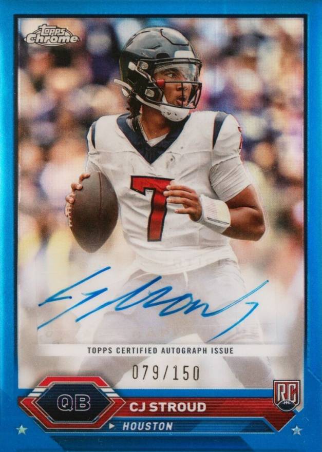 2023 Topps Composite Topps Chrome Autographs CJ Stroud #TCACS Football Card