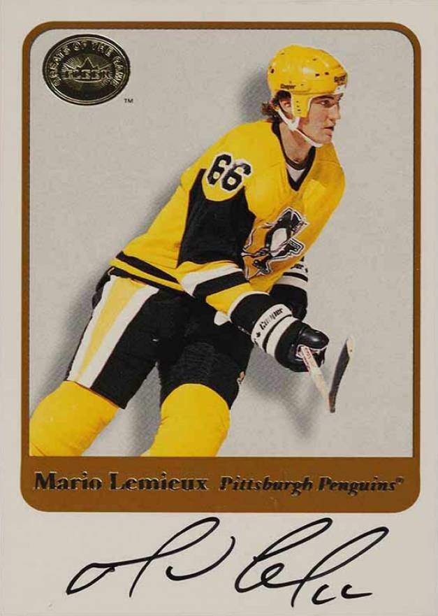 2001 Fleer Greats Mario Lemieux # Hockey Card