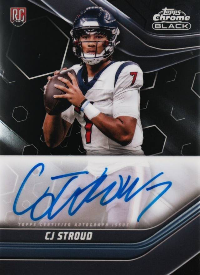 2023 Topps Composite Topps Chrome Black Autographs CJ Stroud #TCBACS Football Card