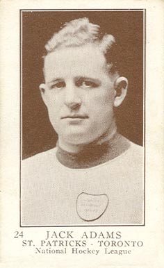 1923 William Patterson Jack Adams #24 Hockey Card