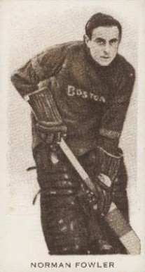 1924 Champ's Cigarettes Norman Fowler # Hockey Card