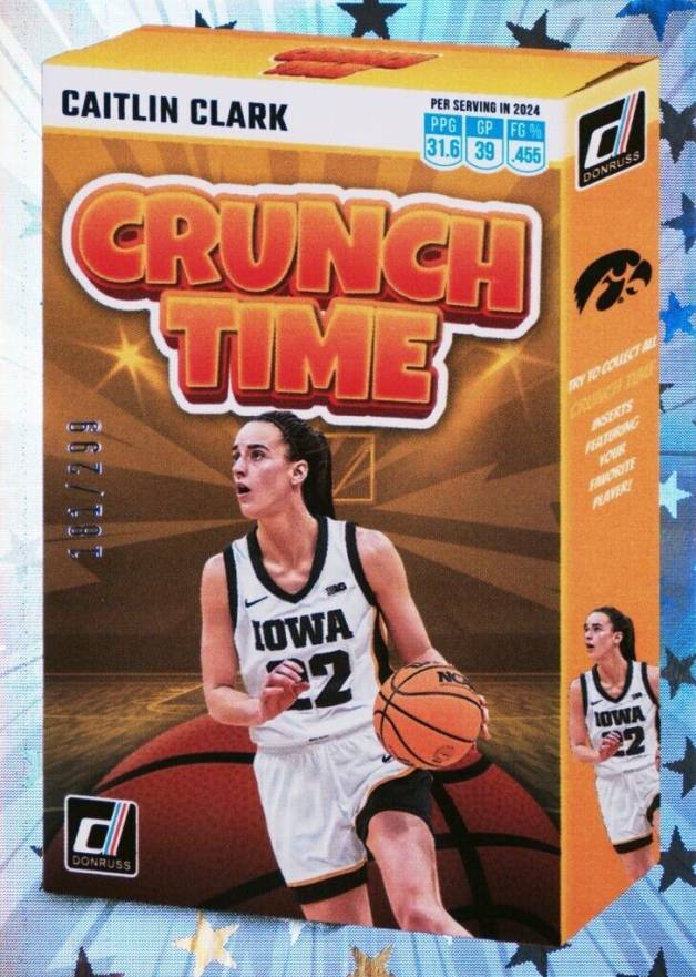 2024 Panini Caitlin Clark Collection Crunch Time Caitlin Clark #SSCT2 Basketball Card