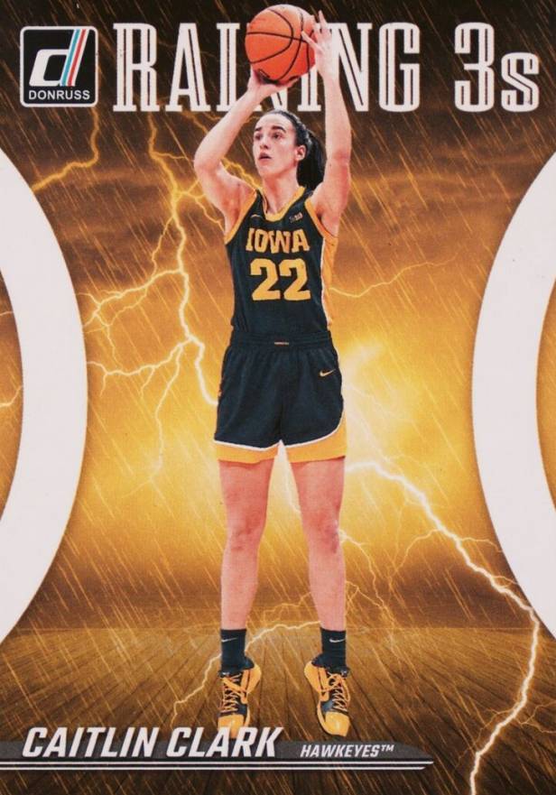 2024 Panini Caitlin Clark Collection Reigning 3's Caitlin Clark #R2 Basketball Card