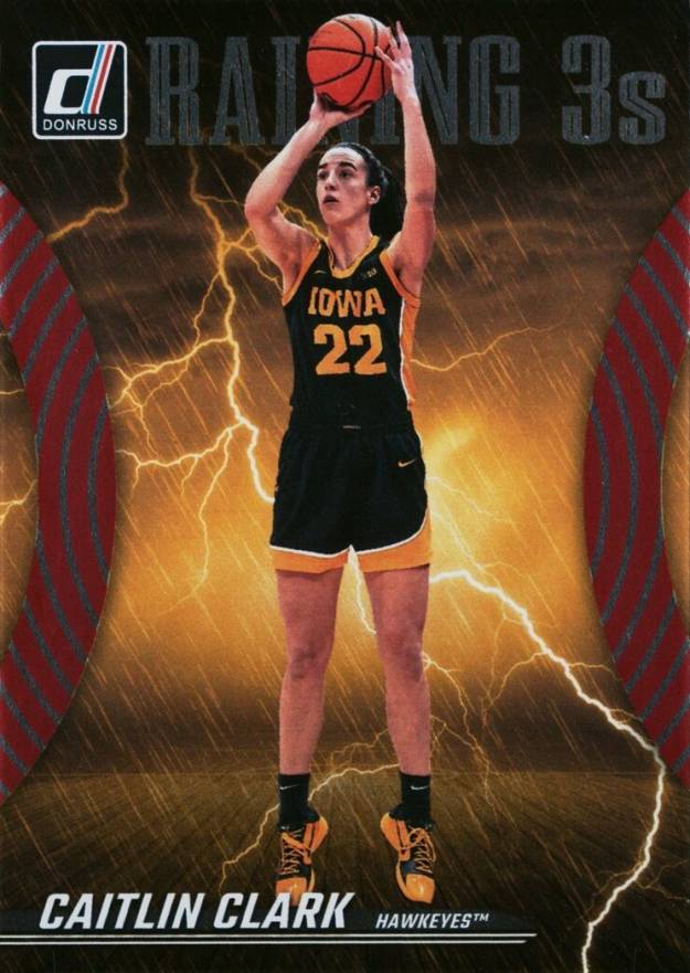 2024 Panini Caitlin Clark Collection Reigning 3's Caitlin Clark #R2 Basketball Card