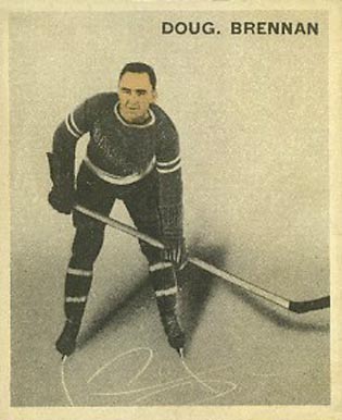 1933 World Wide Gum Ice Kings Douglas Brennan #45 Hockey Card