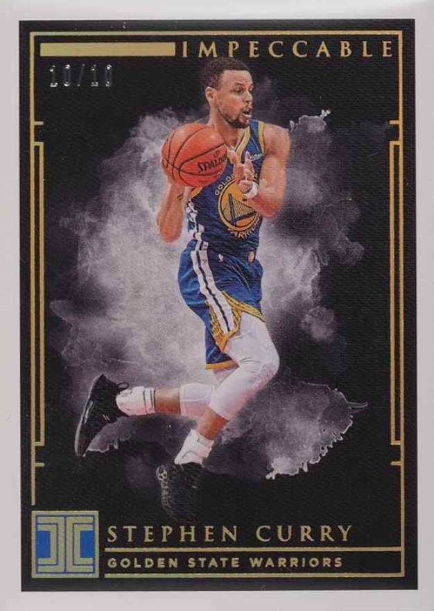 2018 Panini Impeccable Stephen Curry #25 Basketball Card