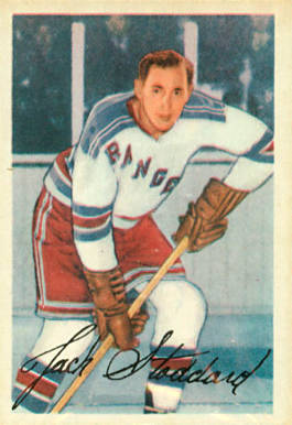 1953 Parkhurst Jack Stoddard #60 Hockey Card