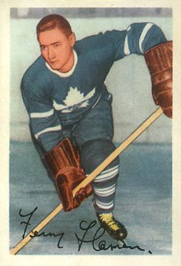 1953 Parkhurst Fern Flaman #14 Hockey Card