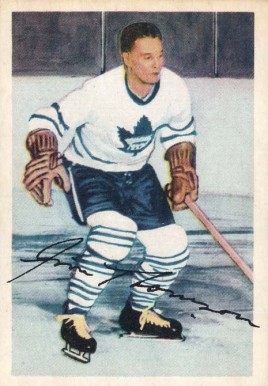 1953 Parkhurst Jim Thomas #8 Hockey Card