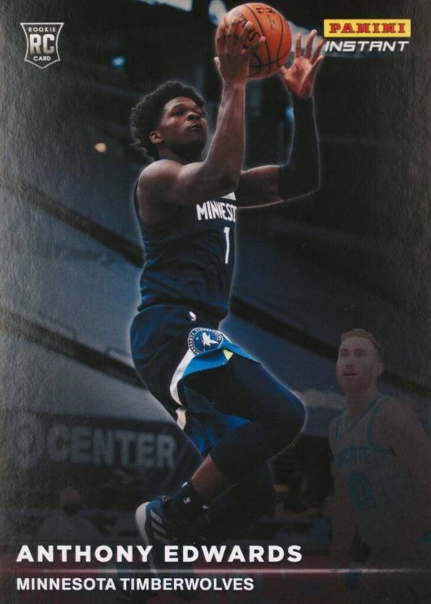 2020 Panini Instant Rookie Spotlight Anthony Edwards #RS1 Basketball Card