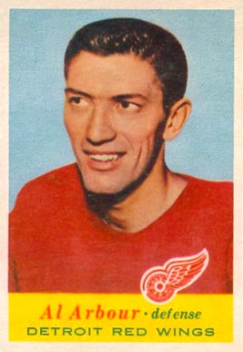 1957 Topps Al Arbour #38 Hockey Card