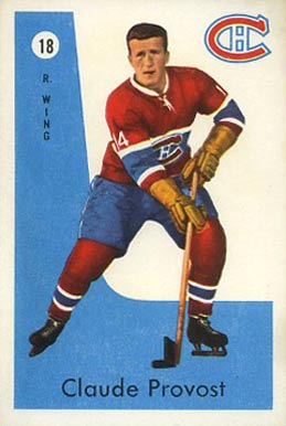 1959 Parkhurst Claude Provost #18 Hockey Card