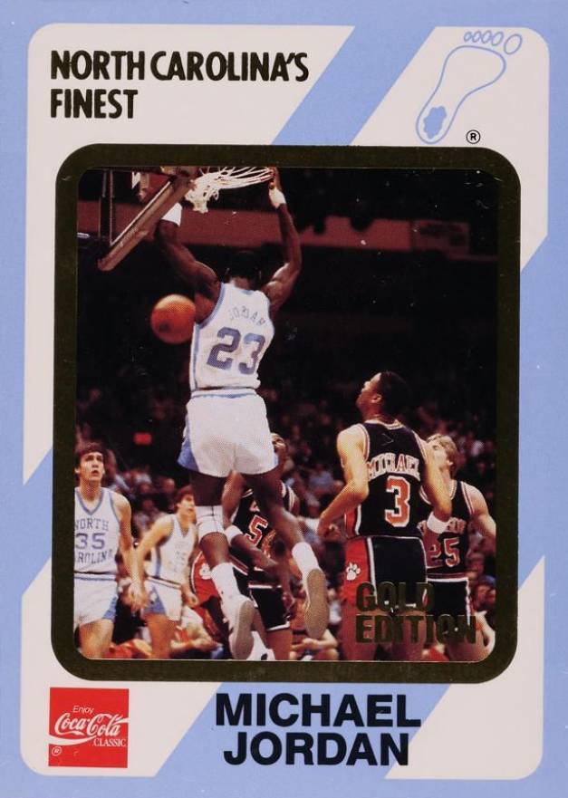 1989 Collegiate Collection North Carolina Michael Jordan #15 Basketball Card