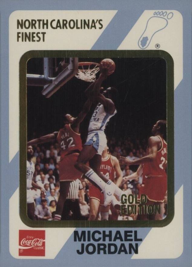 1989 Collegiate Collection North Carolina Michael Jordan #13 Basketball Card