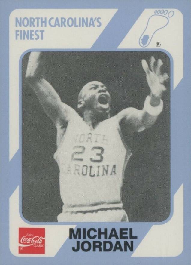 1989 Collegiate Collection North Carolina Michael Jordan #65 Basketball Card