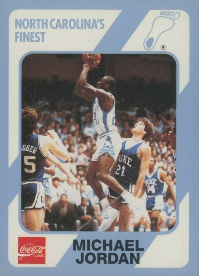 1989 Collegiate Collection North Carolina Michael Jordan #18 Basketball Card