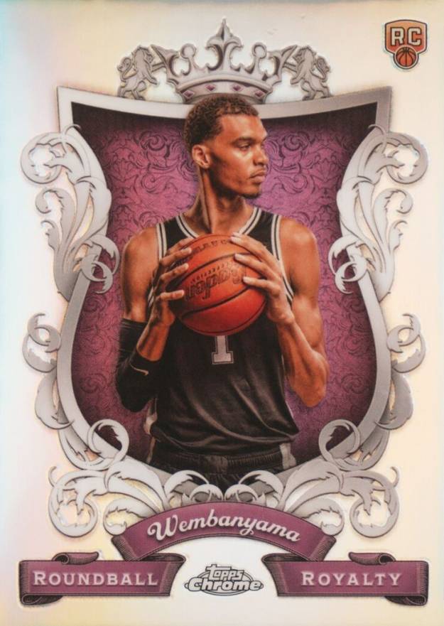 2023 Topps Chrome Roundball Royalty Victor Wembanyama #RR26 Basketball Card