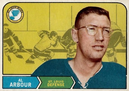 1968 O-Pee-Chee Al Arbour #128 Hockey Card