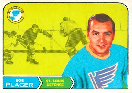 1968 Topps Bob Plager #112 Hockey Card