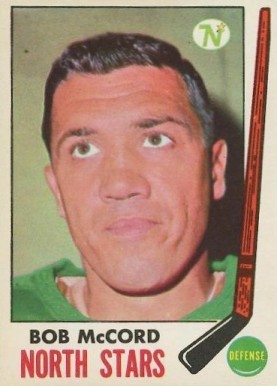 1969 O-Pee-Chee Bob McCord #123 Hockey Card