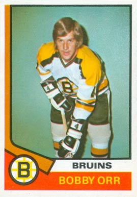 1974 O-Pee-Chee Bobby Orr #100 Hockey Card