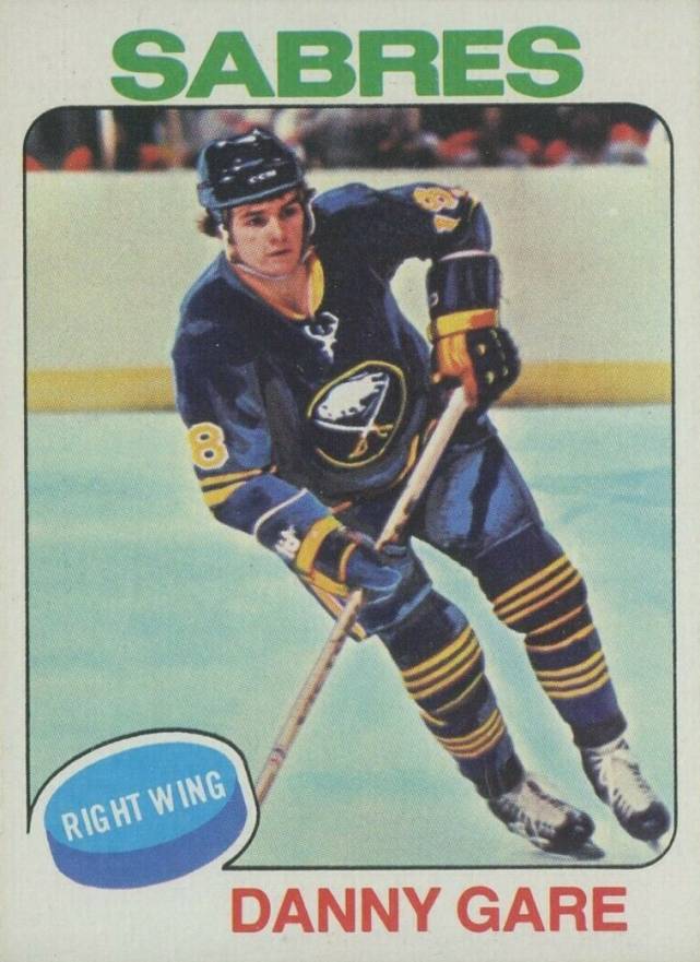 1975 Topps Danny Gare #64 Hockey Card