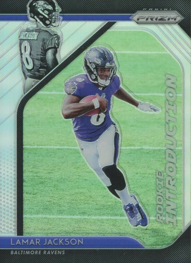 2018 Panini Prizm Rookie Introduction Lamar Jackson #RI-12 Football Card