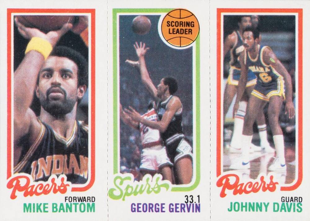 1980 Topps Bantom/Gervin/Davis # Basketball Card