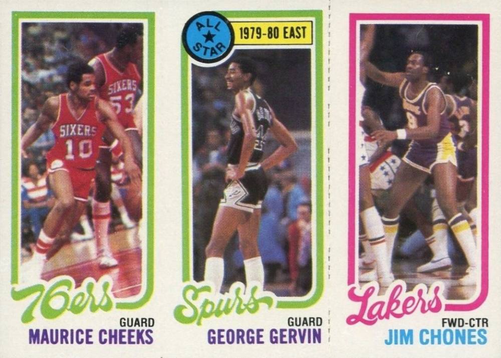 1980 Topps Cheeks/Gervin/Chones # Basketball Card