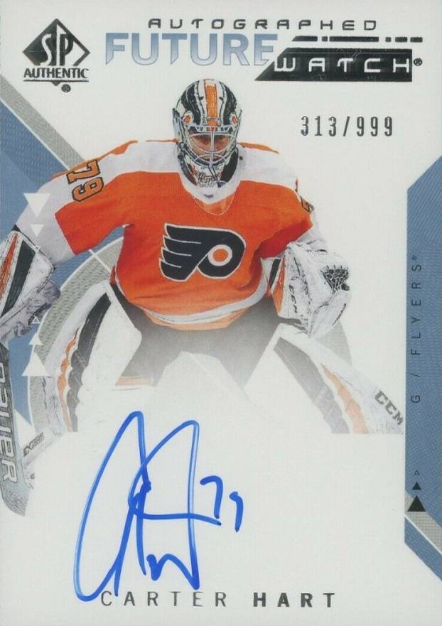 2018 SP Authentic Carter Hart #227 Hockey Card