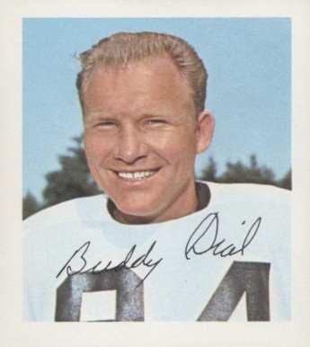 1964 Wheaties Stamps Buddy Dial # Football Card