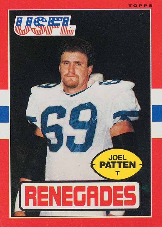 1985 Topps USFL Joel Patten #102 Football Card