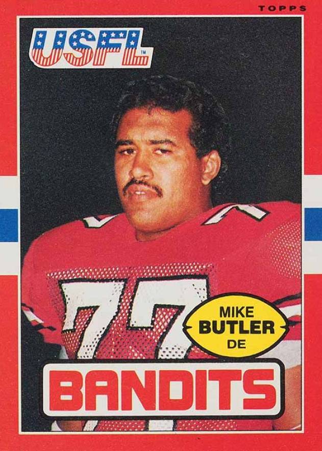 1985 Topps USFL Mike Butler #125 Football Card