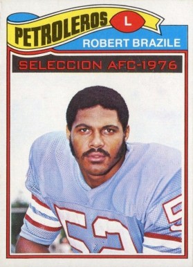 1977 Topps Mexican Robert Brazlle #240 Football Card