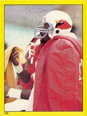 1982 Topps Sticker Ottis Anderson #106 Football Card