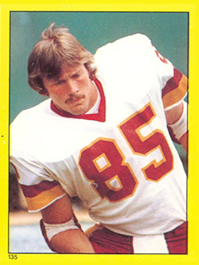 1982 Topps Sticker Don Warren #135 Football Card