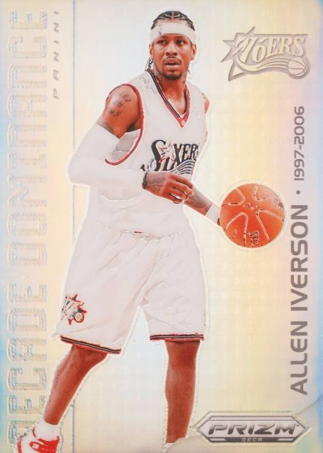 2023 Panini Prizm Deca Decade Dominance Allen Iverson #9 Basketball Card