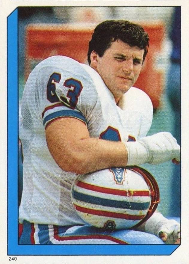 1986 Topps Stickers Mike Munchak #240 Football Card