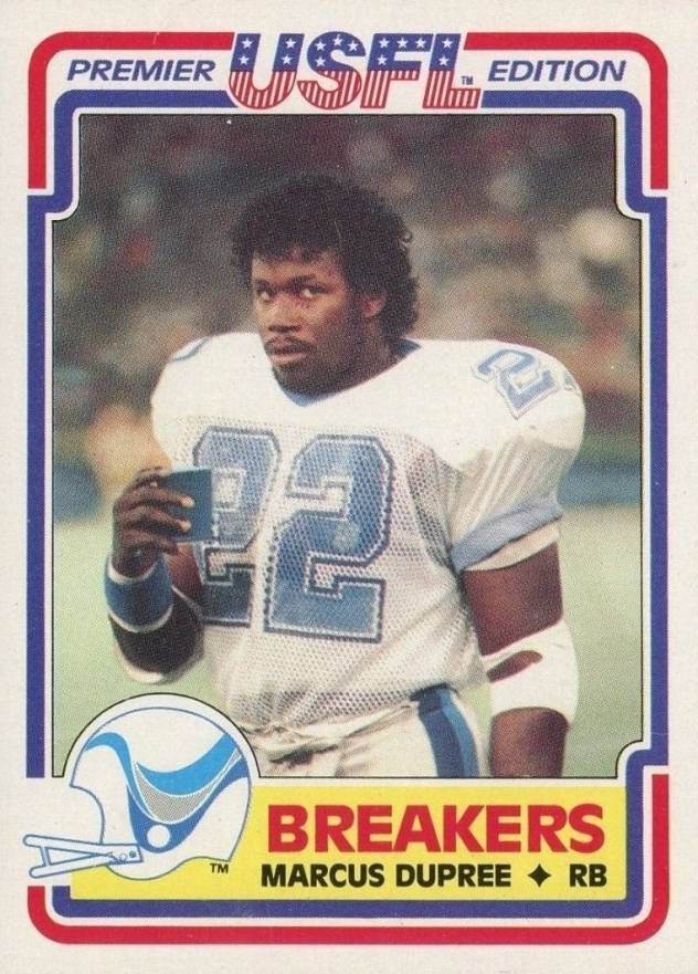 1984 Topps USFL Marcus DuPree #76 Football Card