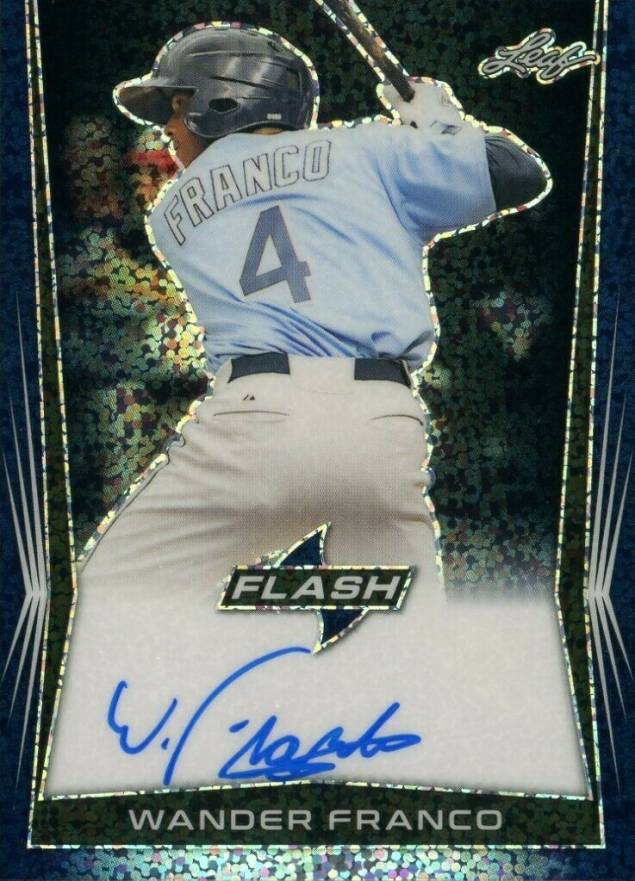 2018 Leaf Flash Autographs Wander Franco #BAWF1 Baseball Card