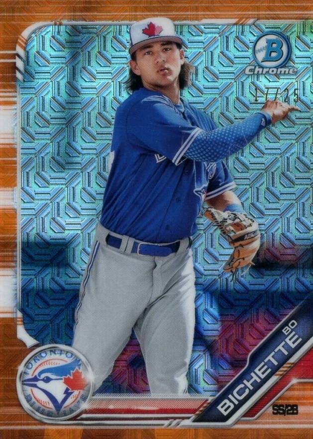 2019 Bowman Mega Box Chrome Bo Bichette #111 Baseball Card