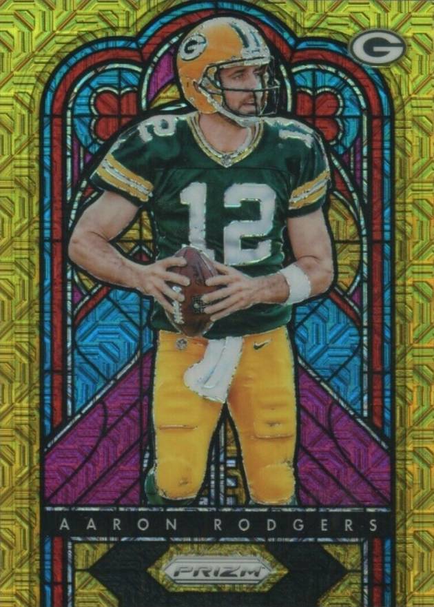 2018 Panini Prizm Stained Glass Aaron Rodgers #SG-2 Football Card