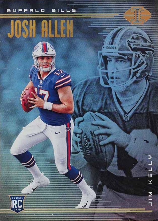 2018 Panini Illusions Jim Kelly/Josh Allen #19 Football Card